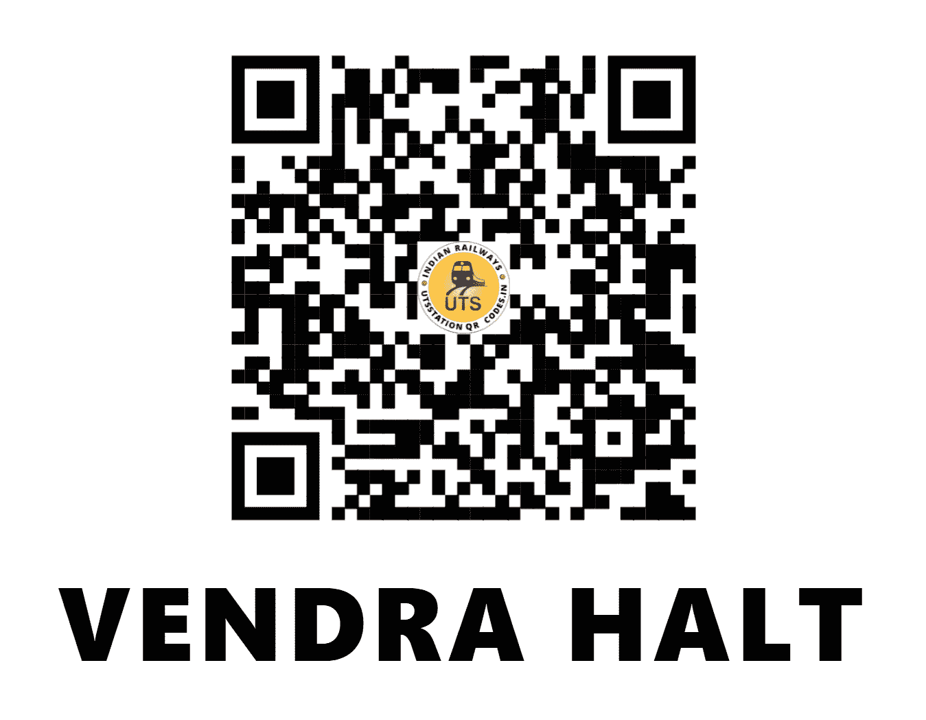 UTS QR Code for VENDRA HALT - VND (SC - ANDHRA PRADESH)